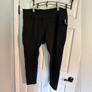 Old Navy CozeCore fleece lined leggings with pockets XXL